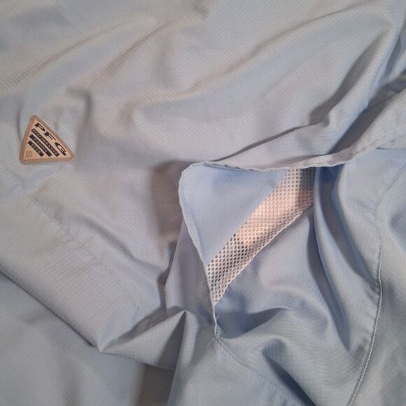 Columbia Tamiami PFG Mens XXL Short Sleeve Shirt Fishing Omni-Shade Vented Blue - Picture 6 of 8